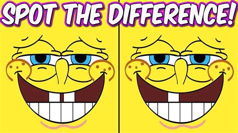 Photo Puzzles #2 Spongebob Squarepants | Spot the difference Brain Games... | Photo puzzle ...