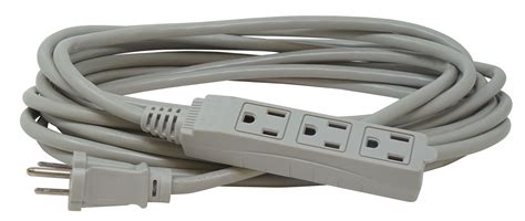 Woods 2867 3-Outlet Extension Cord with Power Tap, 20-Foot, Gray - Walmart.com