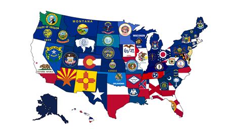 50 States and their Flags by Beyond19 on DeviantArt