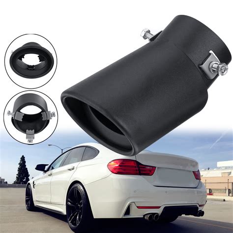 Stainless Steel Black Exhaust Muffler Tip Pipe For Universal All Car ...