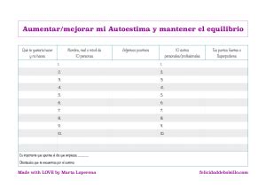 5 ejercicios y una plantilla para mejorar tu Autoestima - Felicidad de bolsillo