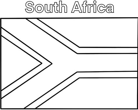 South Africa Flag coloring page - Download, Print or Color Online for Free