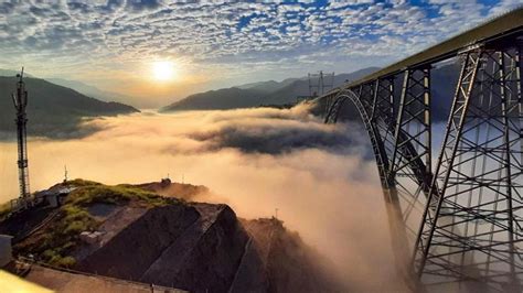 The Weekend Leader - Chenab Bridge in Kashmir, the world's highest railway bridge constructed by ...