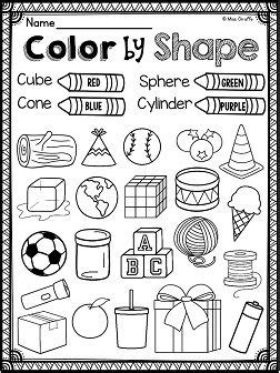 First Grade Math Centers Geometry 2D Shapes and 3D Shapes Attributes & Composing | First grade ...