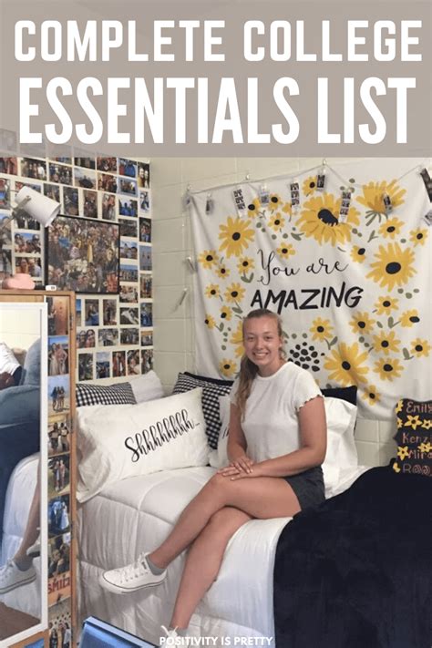 Ultimate List of College Essentials For 2021 - Positivity is Pretty