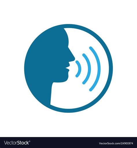 Head talk speaking icon Royalty Free Vector Image