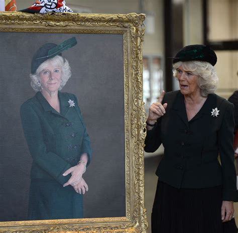 Camilla, the Duchess of Cornwall, unveiled a portrait of herself | The ...