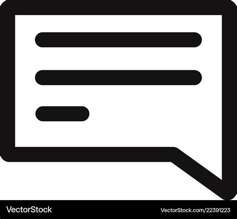 Message icon Royalty Free Vector Image - VectorStock