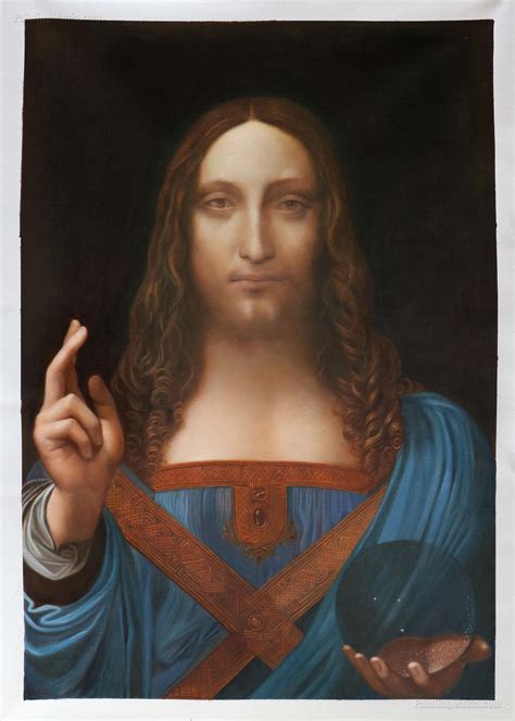 Salvator Mundi Leonardo Da Vinci Hand-painted Oil Painting Reproduction ...