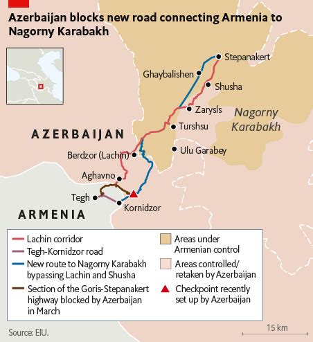 Azerbaijan sets up checkpoints on the Lachin corridor - Economist Intelligence Unit