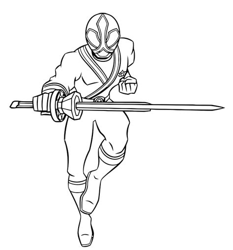 Power Rangers Samurai coloring pages for boys to print for free