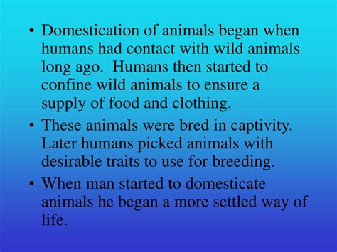 PPT - Domestication of Animals PowerPoint Presentation, free download ...