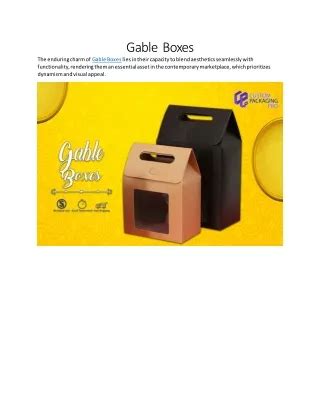 PPT - Gable Boxes PowerPoint Presentation, free download - ID:13186173