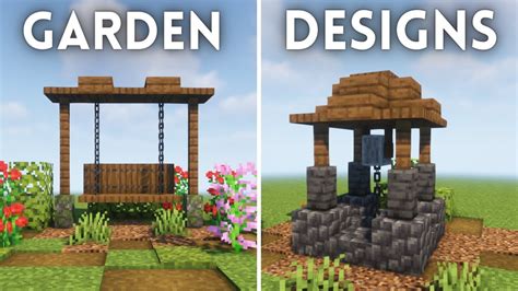 Minecraft 1.19: Easy Garden Builds Tutorial - YouTube