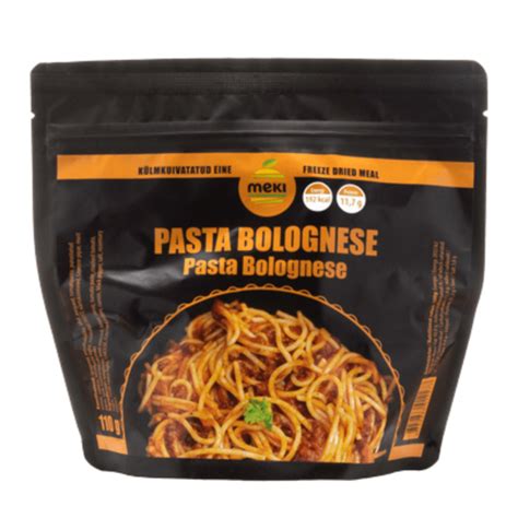 Pasta Bolognese 110g - Toidupakk.ee - Tactical Foodpack toidupakid
