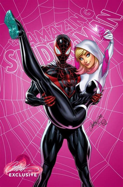 Spider Gwen original comic style art portrait spider-man miles morales spiderman SpiderGwen ...