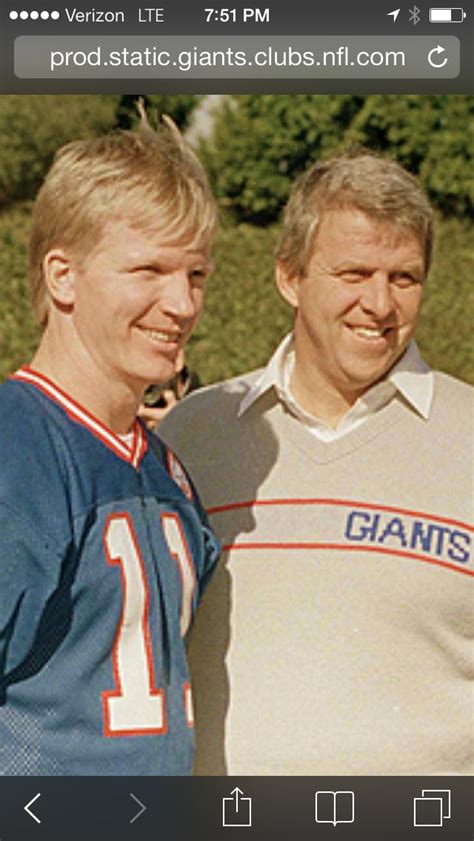 Phil Simms and Bill Parcells Before Super Bowl XXI In Pasadena Cal ...