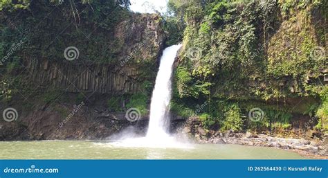 Lontar Waterfall stock photo. Image of waterfall, lontar - 262564430