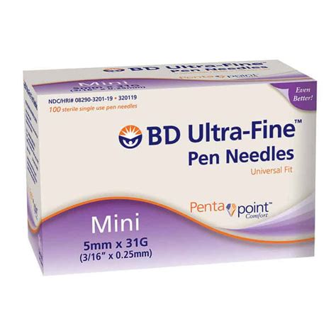 Ultra-Fine III Mini Pen Needle 31G x 3/16" (100 count) – BuyMedical.com