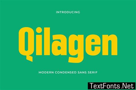 Qilagen - Modern Condensed Sans Serif 93DWDBL