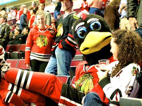 Tommy Hawk - Chicago Blackhawks Mascot | Tommy Hawk visits w… | Flickr