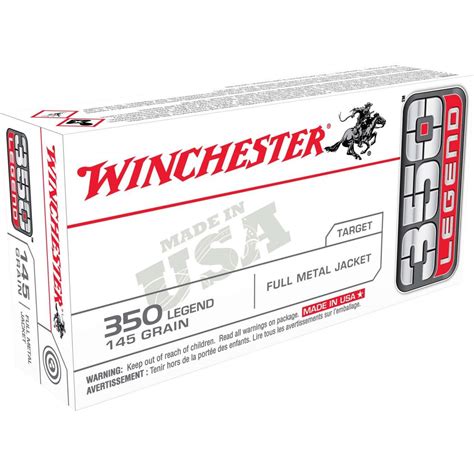 Winchester .350 Legend Ammo 145gr FMJ 20-Round Box