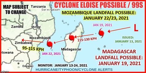 Cyclone Eloise 2021 : CATastrophes NATurelles .net - Le cyclone Eloise touche le ... / Cyclone ...