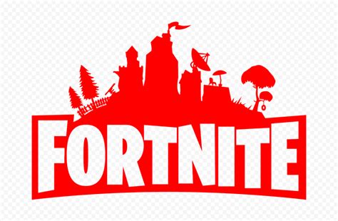 HD Red Fortnite Logo Silhouette PNG | Citypng