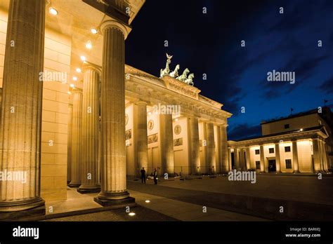 Germany, Berlin, Brandenburg Gate at night Stock Photo - Alamy