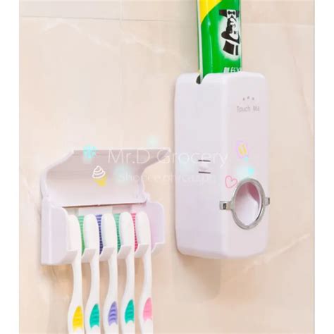 Toothpaste Dispenser With Toothbrush Holder | Lazada PH