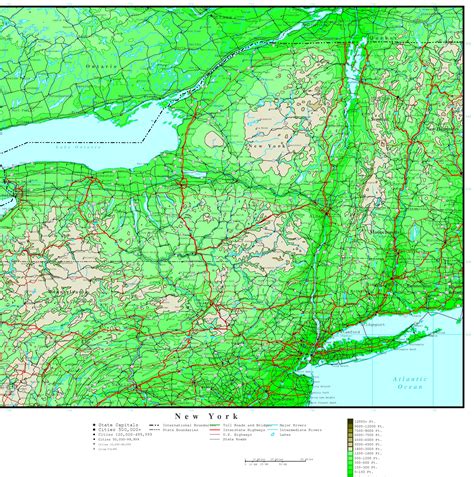 New York Elevation Map