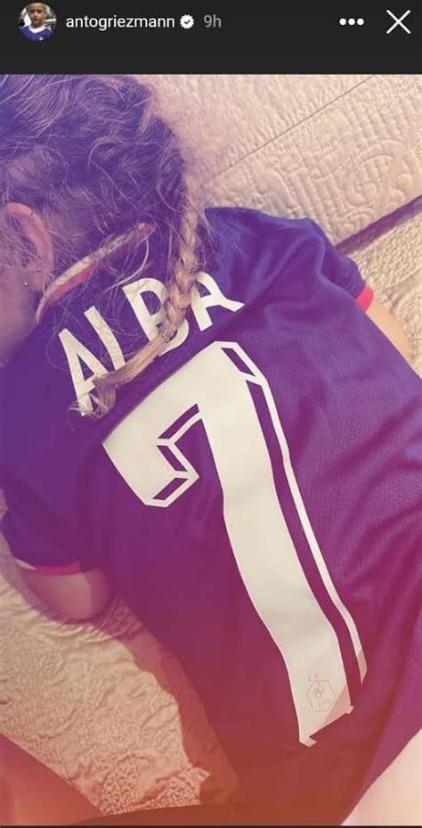 Antoine Griezmann Flaunts His Daughter, Alba While Watching The France vs Austria Match - Latest ...