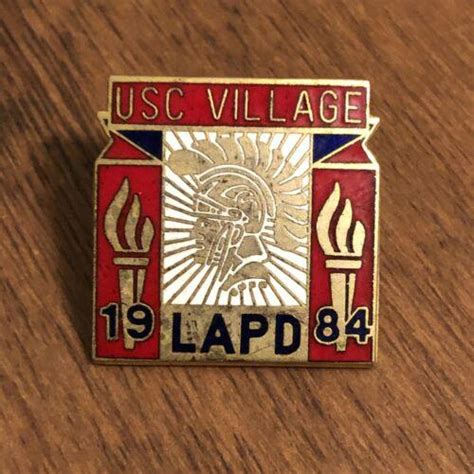 1984 OLYMPIC PIN LAPD USC VILLAGE PIN USC OLYMPIC VILLAGE PIN 1984 LAPD ...