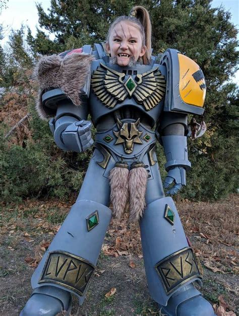 Awesome kids 40k cosplay | Space marine cosplay, Warhammer, Space wolves