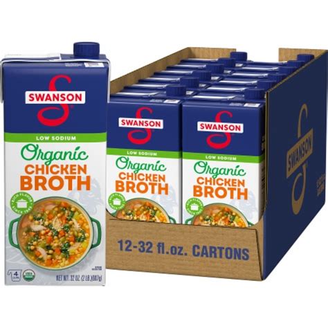 Swanson® Organic Free-Range Chicken Broth, 32 oz - Harris Teeter