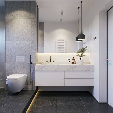 36 Modern Grey & White Bathrooms That Relax Mind Body & Soul