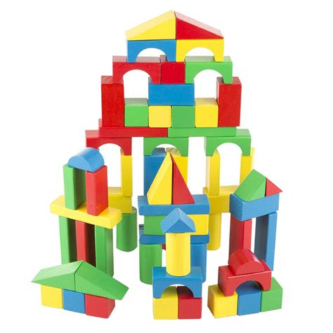 Wooden Color Blocks - 200 Pieces