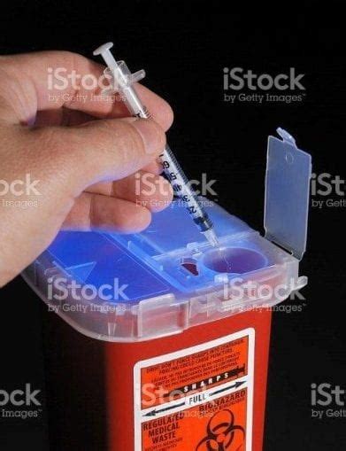 disposing of syringe - Safe Needle Disposal