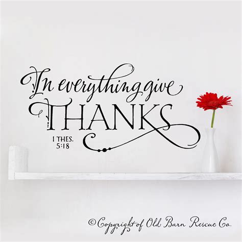 In everything give thanks | Scripture Wall Art | Hand Drawn - Old Barn Rescue