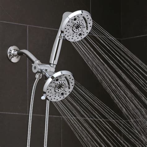 Oxygenics Amp Chrome Round Dual/Combo Shower Head 2-GPM (7.6-LPM) in the Shower Heads department ...