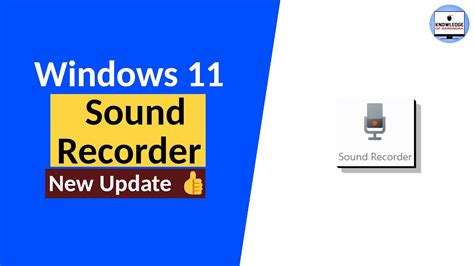 Windows 11 Voice Recorder app New Update | How to record sound windows ...