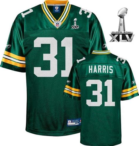 Al Harris Jersey, Embroidered Super Bowl XLV #31 Green Bay Packers ...