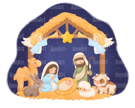 Christmas Nativity Png, Nativity Clip Art, Christian Clip Art, Religion ...