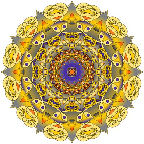 160309 purple and gold mandala | Free SVG