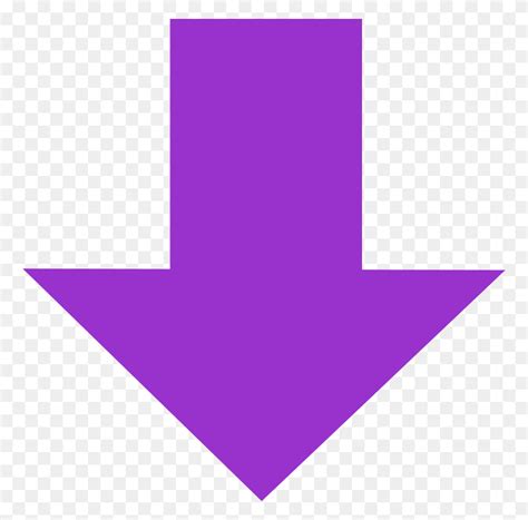 Purple Arrow Down Purple Arrow Pointing Down, Symbol, Star Symbol, Business Card HD PNG Download ...