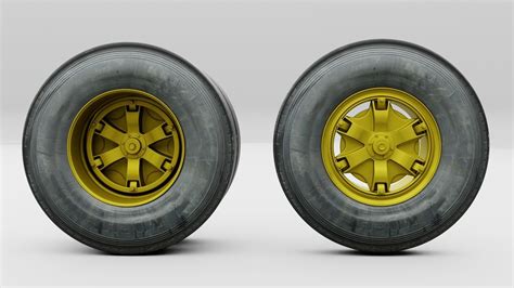 Bus wheels 3D model | CGTrader