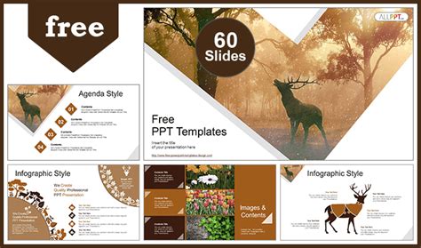 Red Deer PowerPoint Templates For Free