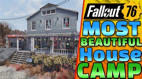 The PRETTIEST House FALLOUT 76! - Fallout 76 CAMP Building - YouTube