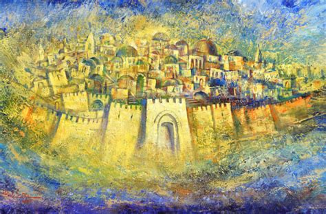 Original Oil Painting: Jerusalem of Gold - Alex Levin