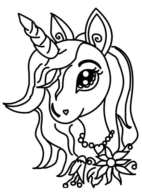 Cute Unicorn Coloring Pages- How to Draw